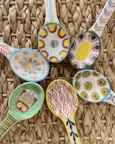 Espresso Spoons, Little Spoons for Dessert, Coffee Spoons, Multicolor, 5-1/4” L