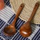 Soup Spoon Natural Wooden Soup Porridge Ramen Rice Long Handle Spoon Cutlery Suitable For Family Restaurant Ramen Rice Long Handle Spoon