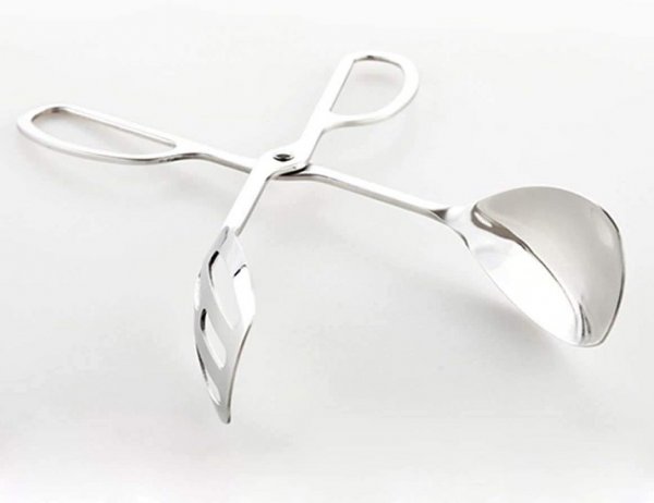 2-PACK Serving Tongs for Buffet Party Catering .Thickening Food Serving Tongs Salad / Cake / Bread Tongs Kitchen Tongs, Stainless Steel