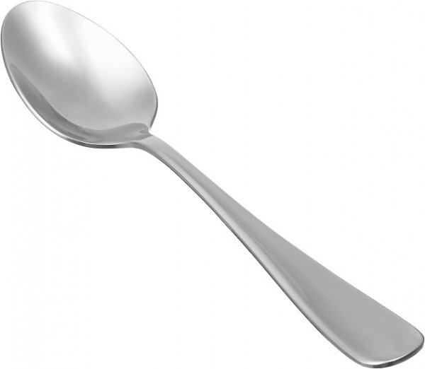 Stainless Steel Dinner Spoons with Round Edge, Pack of 12, Silver